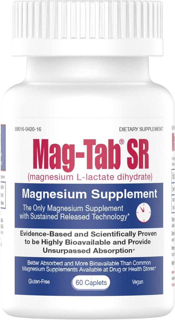 Mag-Tab Sr Magnesium Supplement 84 Mg (7 Meq) Tablets - 60 Ea